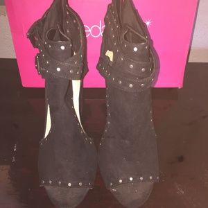 Black Studded Heels